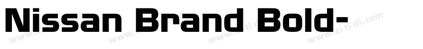 Nissan Brand Bold字体转换